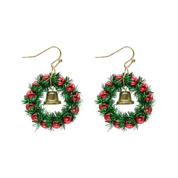 Alibaba Christmas Earrings Wreath Christmas Holiday Earrings Collection Affordable Fashion Fun for the Holidays!